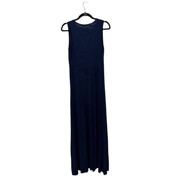 LOVEAPPELLA Women Navy Blue Long Dress LARGE - Picture 3 of 6